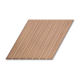 Argyle B Parallelogram Terracotta Matt Wall Tiles 150 x 259mm