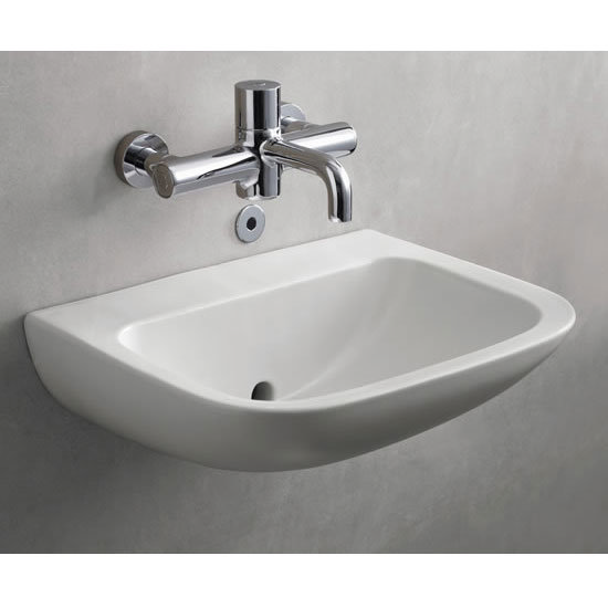 Armitage Shanks - Contour21 Back Outlet Washbasin - 2 x Size Options Profile Large Image