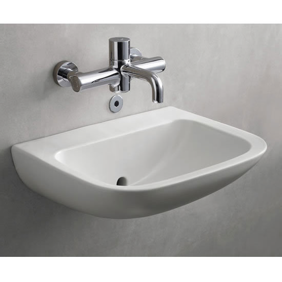 Armitage Shanks - Contour21 Back Outlet Washbasin - 2 x Size Options Profile Large Image
