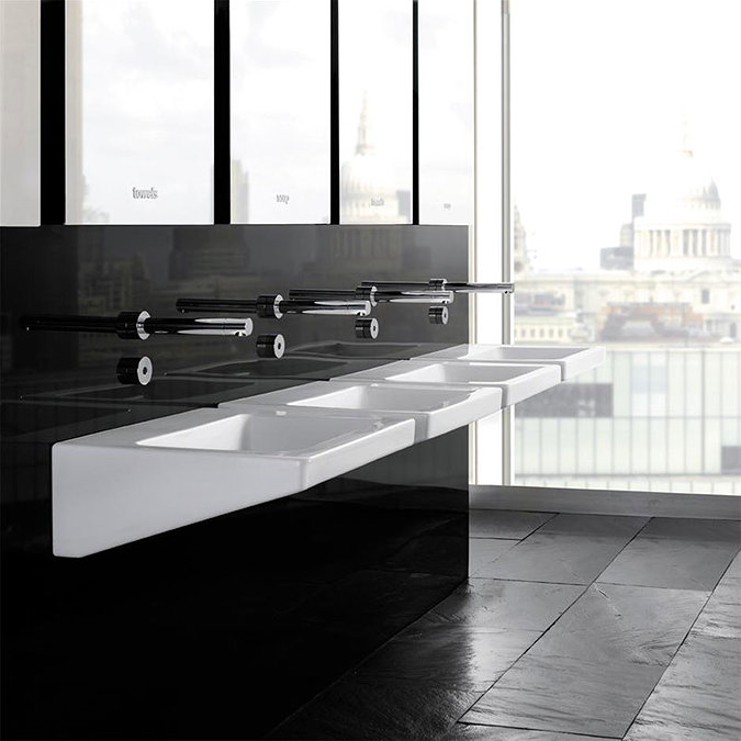 Armitage Shanks - Leadenhall 55cm Back Outlet Washbasin - No TH - S205801 Profile Large Image