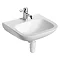 Armitage Shanks Portman 21 50cm 1TH Washbasin (No Overflow) - S225201 Large Image