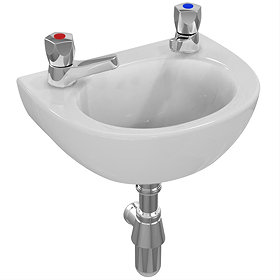 Armitage Shanks Sandringham 21 35cm 2TH Handrinse Basin (No Overflow) - S815001 Large Image