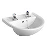 Armitage Shanks Sandringham 21 50cm 2TH Semi-Countertop Washbasin (With Chainstay Hole) - E895901 La