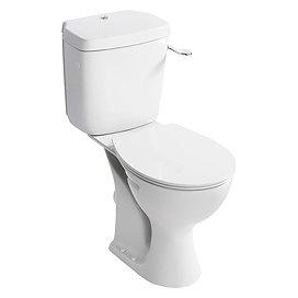 Armitage Shanks Sandringham 21 Raised Height WC + Soft Close Seat Large Image