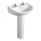 Armitage Shanks - Sandringham21 Toilet and 2TH Basin To Go Boxed Pack - S049401 Standard Large Image