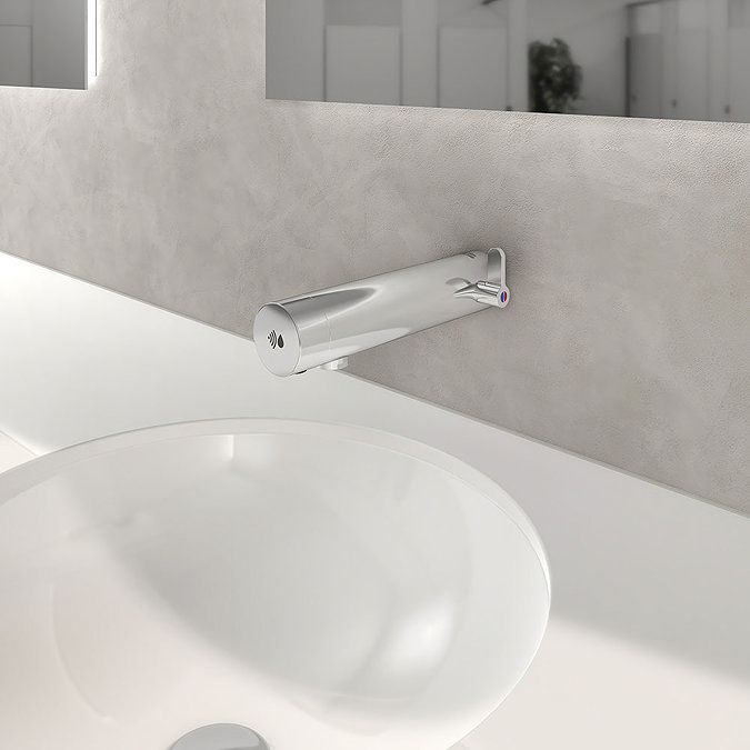 Armitage Shanks Sensorflow E Touchless Panel Mounted Basin Mixer with Temperature Control (Mains) - A7555AA  Feature Large Image