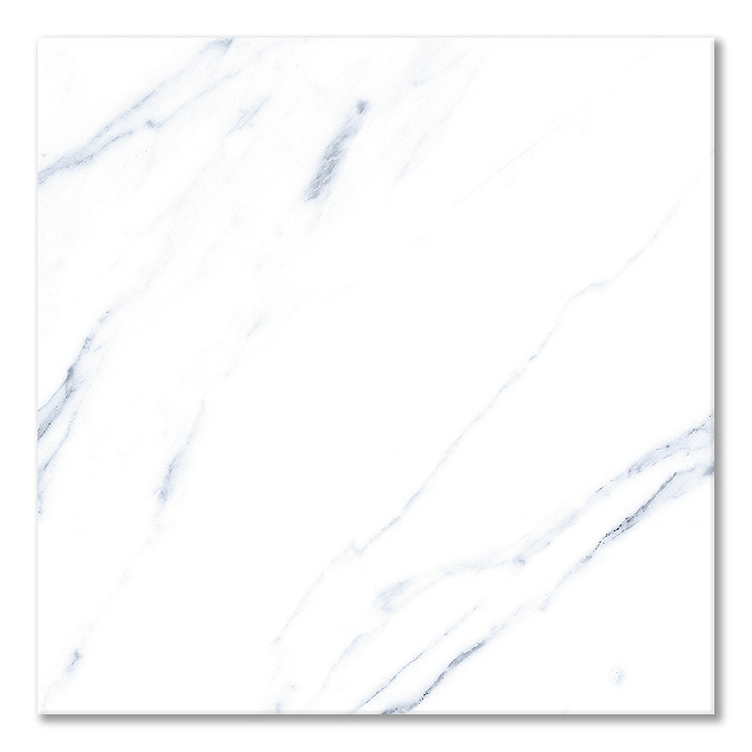 Arnhem White Marble Effect Wall & Floor Tiles - 600 x 600mm