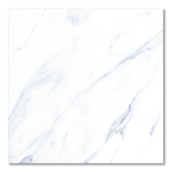 Arnhem White Marble Effect Wall & Floor Tiles - 600 x 600mm