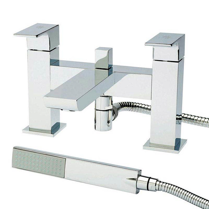 Hudson Reed Art Bath Shower Mixer w/ Shower kit - Chrome - ART304 Large Image