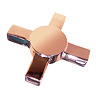 Art Deco Traditional Angled Radiator Valves - Rose Gold  Profile Large Image