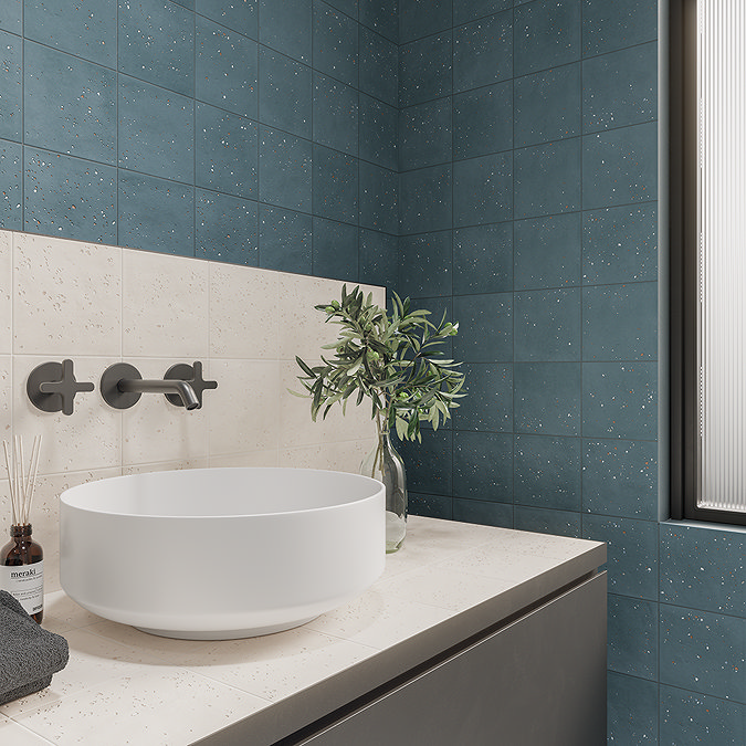 Artisan Ivory Terrazzo Effect Wall and Floor Tiles 150 x 150mm