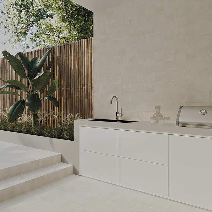 Artisan Ivory Terrazzo Effect Wall and Floor Tiles 150 x 150mm