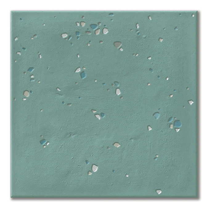 Artisan Teal Terrazzo Effect Wall and Floor Tiles 150 x 150mm