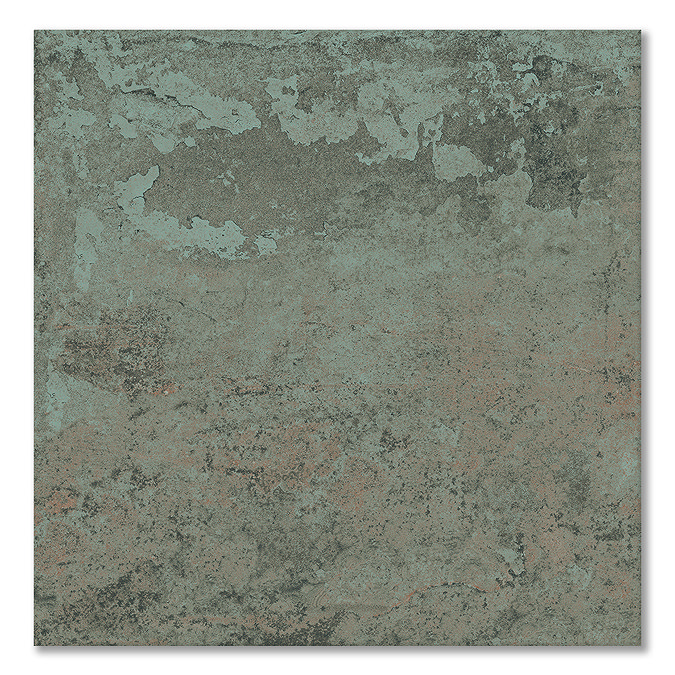 Arvada Green Oxide Metal Effect Wall & Floor Tiles - 600 x 600mm