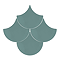 Asheville Blue Fish Scale Wall Tiles