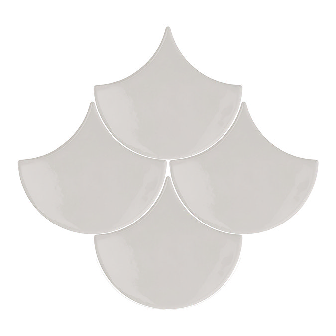 Asheville Grey Fish Scale Wall Tiles