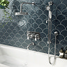 Asheville Ocean Fish Scale Wall Tiles  In Bathroom Large Image