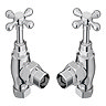 Chatsworth Ashford Chrome Angled Traditional Radiator Valves