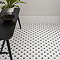 Ashford Hexagon Black & White Mosaic Tile Sheet - 260 x 300mm