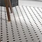 Ashford Hexagon Black & White Mosaic Tile Sheet - 260 x 300mm