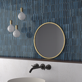 Ashoro Kit-Kat Blue Wall Tiles - 115 x 231mm
