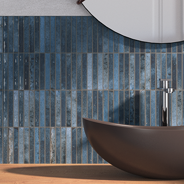 Ashoro Kit-Kat Blue Wall & Floor Tiles - 115 x 231mm