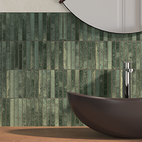 Ashoro Kit-Kat Green Wall & Floor Tiles - 115 x 231mm