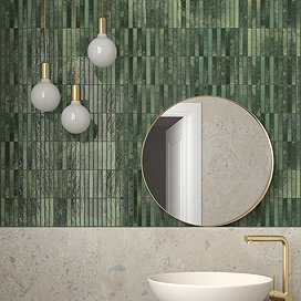 Ashoro Kit-Kat Green Wall Tiles - 115 x 231mm