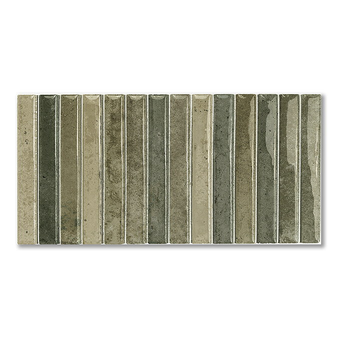 Ashoro Kit-Kat Sage Wall Tiles - 115 x 231mm