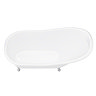 Ashton Cast Iron Bath with Chrome Feet (1530 x 760mm Slipper Roll Top)  In Bathroom Large Image