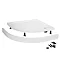 Aurora Pearlstone Quadrant Shower Tray & Riser Kit In Bathroom Large Image