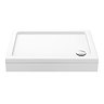Aurora Pearlstone Rectangular Shower Tray + Riser Kit Large Image