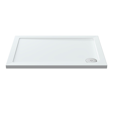 Aurora Pearlstone Rectangular Shower Tray & Riser Kit Standard Large Image
