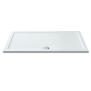 Aurora Pearlstone Rectangular Shower Tray & Riser Kit Standard Large Image
