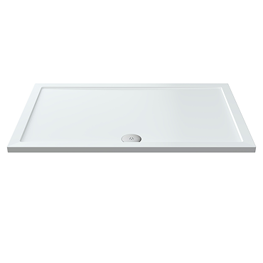 Aurora Pearlstone Rectangular Shower Tray & Riser Kit Standard Large Image