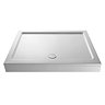 Aurora 1300 x 800mm Stone Rectangular Shower Tray + Riser Kit Large Image