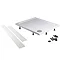 Aurora Pearlstone Square Shower Tray & Riser Kit In Bathroom Large Image