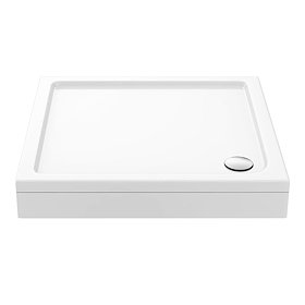 Aurora Pearlstone Square Shower Tray + Riser Kit Large Image