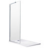 Aurora Walk In Shower Enclosure 8mm & Tray (1700 x 800mm) Standard Large Image