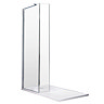 Aurora Walk In Shower Enclosure with Return Panel 8mm & Tray (1400 x 900mm) Profile Large Image