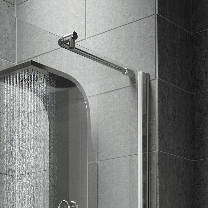 Aurora Walk In Shower Enclosure with Side & Return Panel 8mm & Tray (1700 x 800mm) Standard Large Im