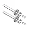Asquiths Chrome Pipe Covering Kit for Standard Valve - HED5127 Large Image