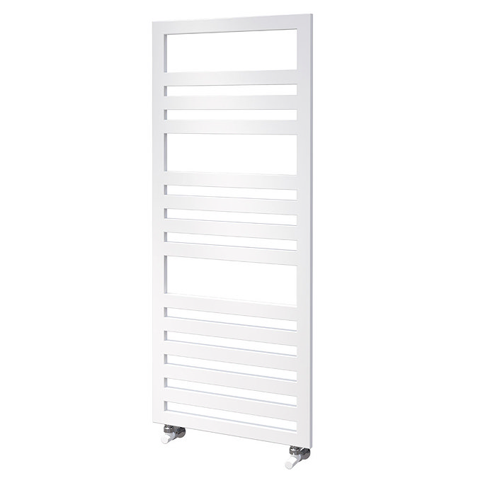 Asquiths Mineral White H1200 x W500mm Flat Tube Vertical Radiator - HEB0107 Large Image