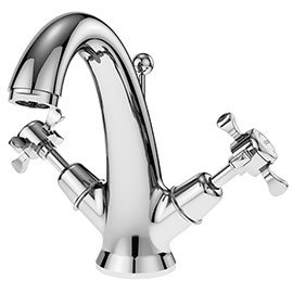 Asquiths Restore Crosshead Mono Basin Mixer With Pop-up Waste - TAE5303 Medium Image