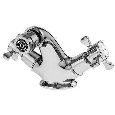 Asquiths Restore Crosshead Mono Bidet Mixer With Pop-up Waste - TAE5310  Profile Large Image