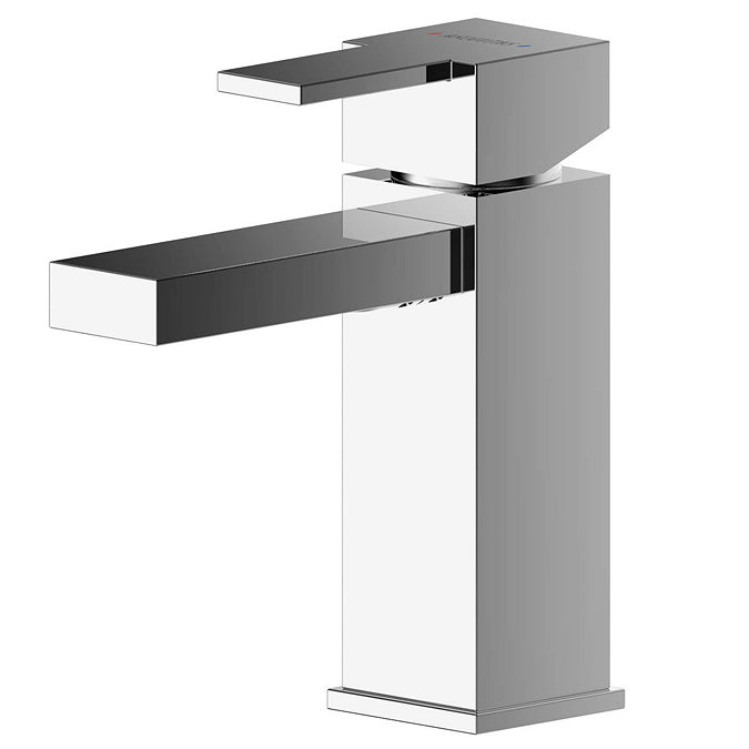 Asquiths Revival Mini Mono Basin Mixer With Push-Button Waste - TAC5106 Large Image