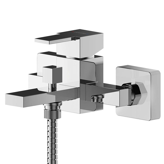 Asquiths Revival Wall Mounted Bath Shower Mixer with Shower Kit - TAC5127 Large Image