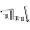 Asquiths Sanctity Deck Mounted Bath Shower Mixer (5TH) With Spout - TAA5126 Large Image