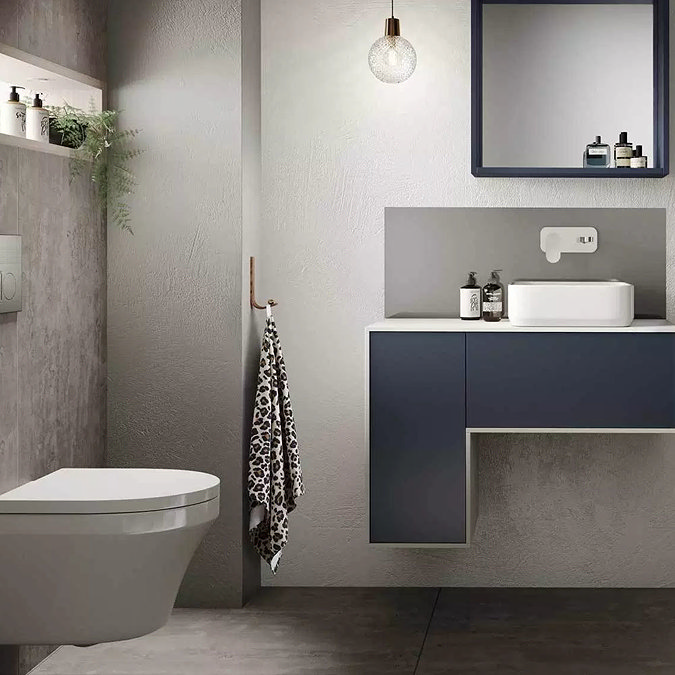 Asquiths Sanctity Wall Mounted Basin Mixer (2TH) With Backplate - TAA5113 Profile Large Image