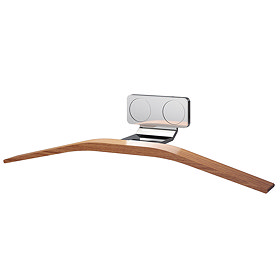 Asquiths Sliver/Teak Single Tube Magnetic Hanger - HED3032 Large Image